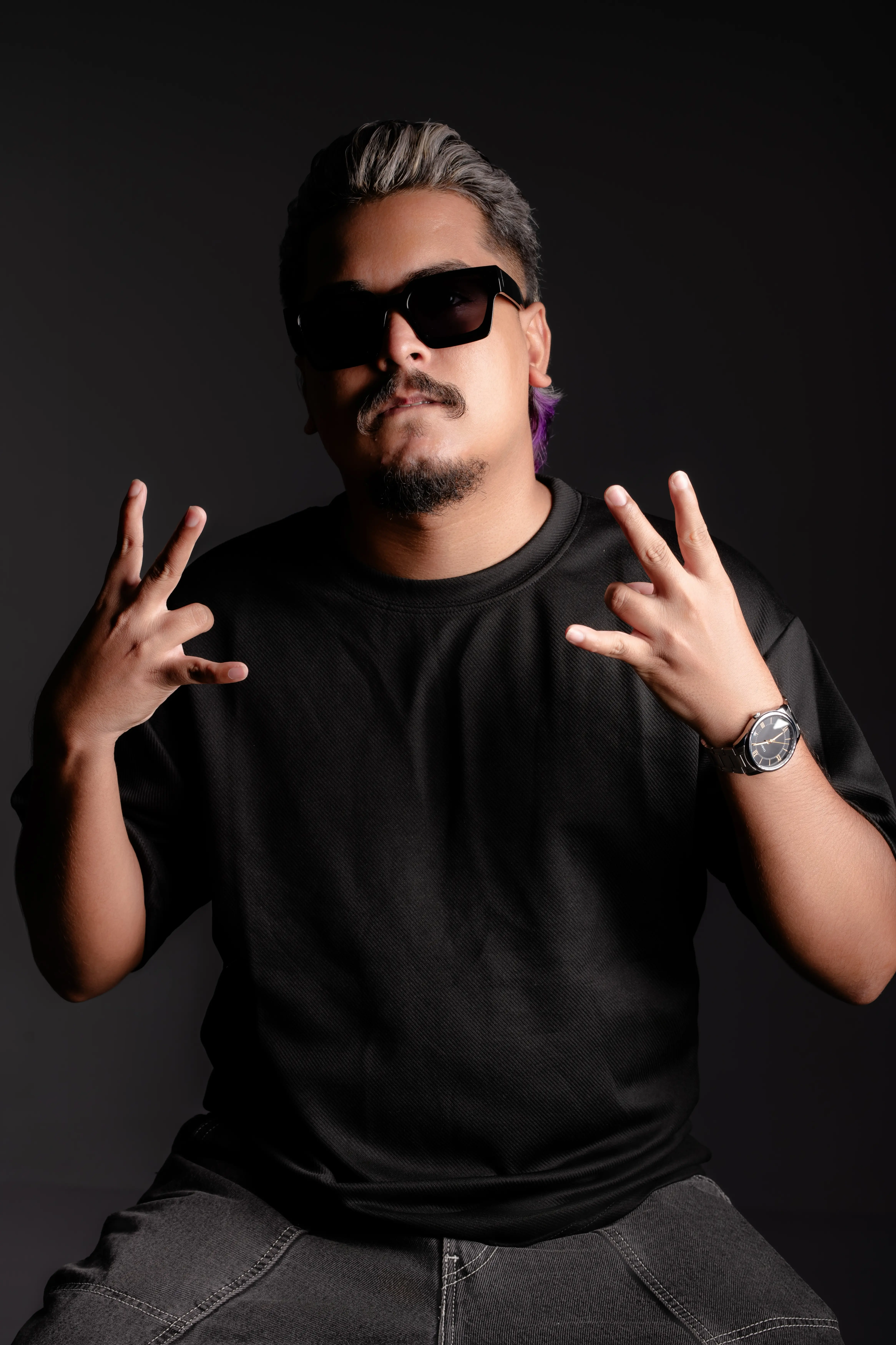 R Jay creating music